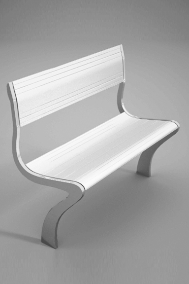 Ergonomic design for modular public seating aluminium modern stylish contemporary
