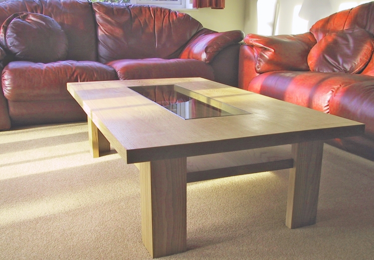 Coffee table book table in oak