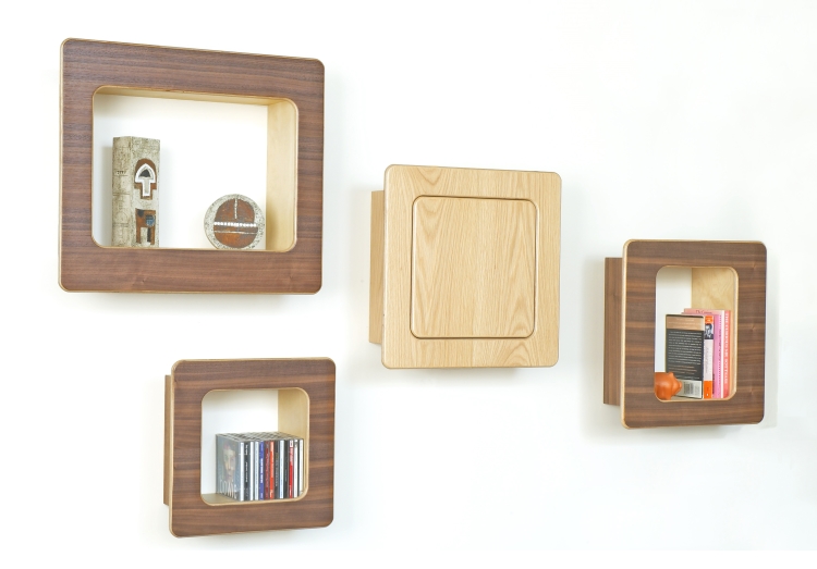 Wall mounted storage and display boxes