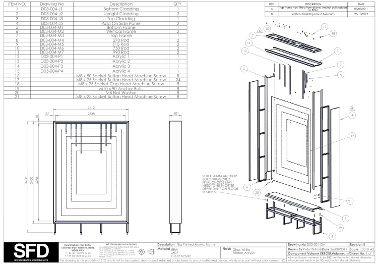 SolidWorks assembly drawing