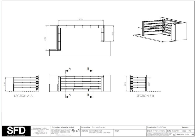 Layout elevations